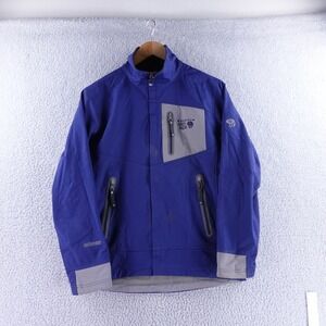 Mountain Hardwear Conduit Softshell Jacket Mens Small‎ Blue Full Zip OM3676